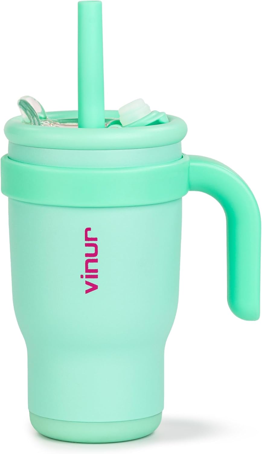 VINUR Kids 14 Oz Tumbler Like a Genius Sipper Tumbler