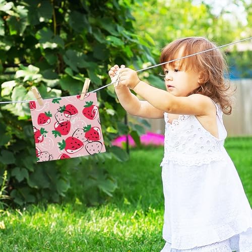 Xigua Strawberry Washcloth Set for Bathroom Kitchen