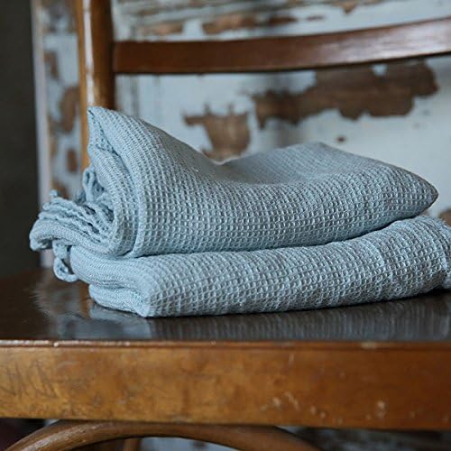 LinenMe Ice Blue 20x28 Waffle Towels