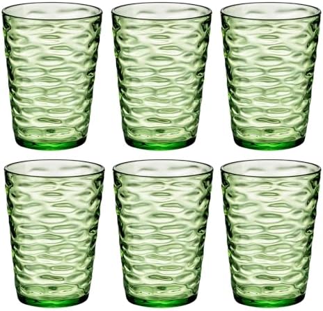 ZAINCA 14-Ounce Acrylic Tumblers Set of 6 Green