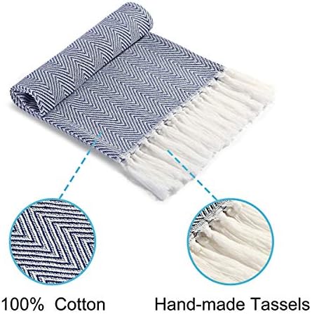 Detachable Tassels Hypoallergenic Cotton Hand Towels for Bath More 3-Pack