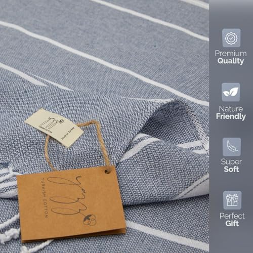 Indigo Delight Set of 2 Turkish Hand Towels