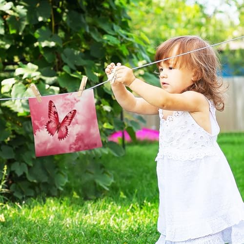 Pink Butterfly Washcloths 2 Pack Soft Absorbent Baby Face Towels