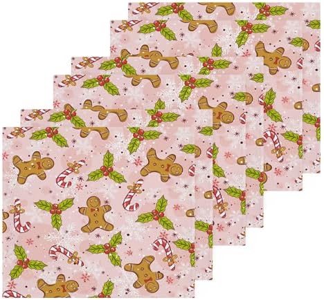 Perfect Christmas Gift Gingerbread Man Washcloth Multi-Purpose 12 x 12