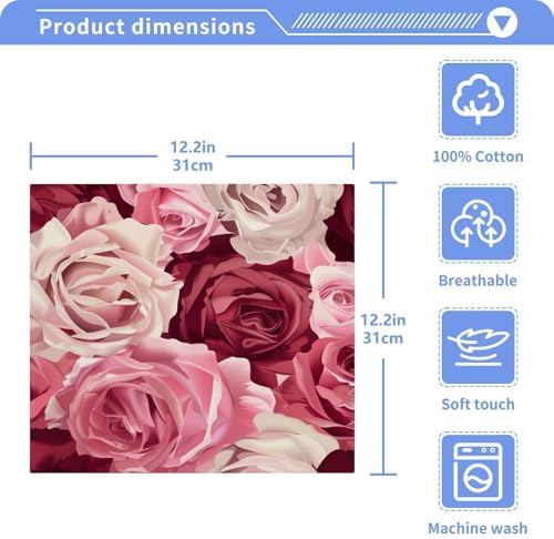 High-Quality Rose Washcloth Reusable 12x12 Towels for Baby Travel