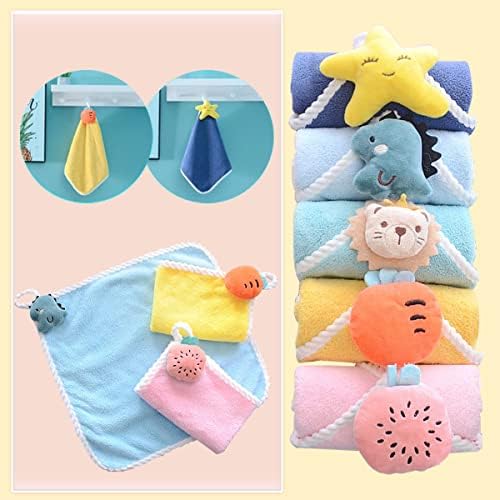 Adorable 5-Pack Hand Towels for Kids