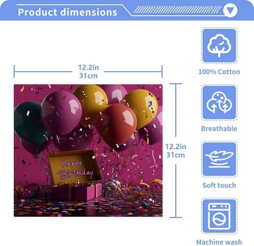 Colorful Balloon Washcloths