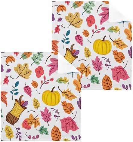 Xigua Autumn Leaves Washcloth Set Ultimate Choice