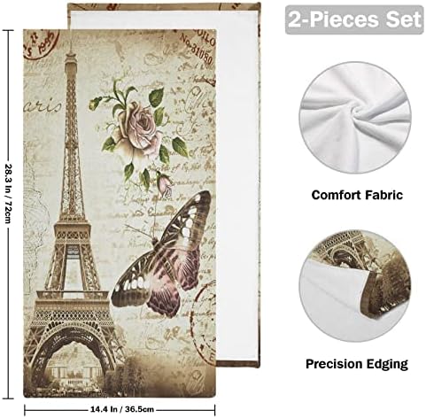 Paris-STYLE Eiffel Tower Hand Towels