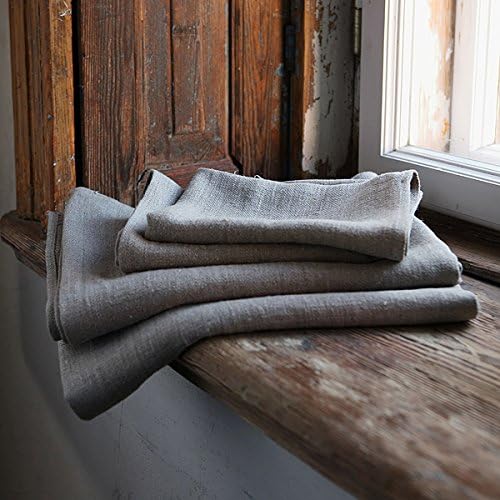 LinenMe Towels - 2 Big Bath Towels 2 Hand Towels Natural