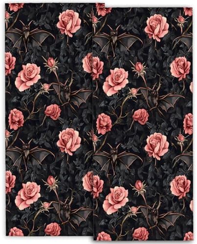 Amprey Gothic Rose 2-Pack Hand Towels