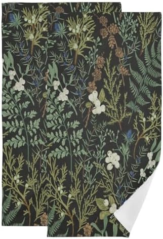 XALOGEER Botanical Floral Hand Towels Set