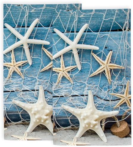 Detscripts Starfish Seashell Hand Towels