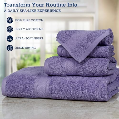 Ultra-Luxury bath towel set 4-Piece Perfect for Relaxing Moments