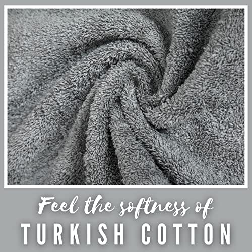 Luxury Monogrammed Turkish Cotton Towels 2-Piece Set Soft Durable