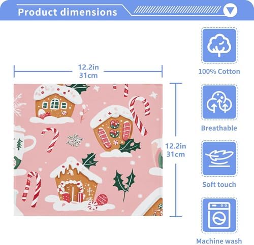Cute Christmas Washcloths Set