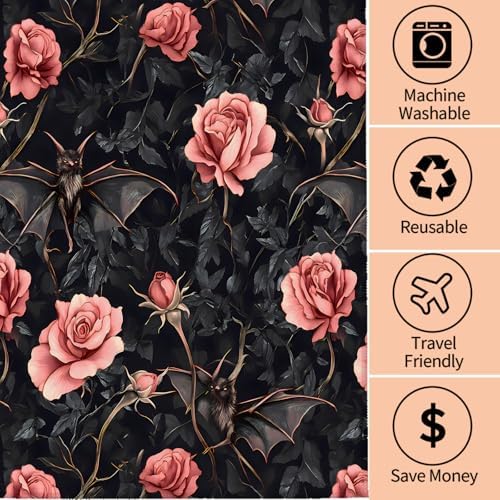 Amprey Gothic Rose 2-Pack Hand Towels