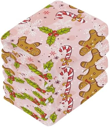 Perfect Christmas Gift Gingerbread Man Washcloth Multi-Purpose 12 x 12