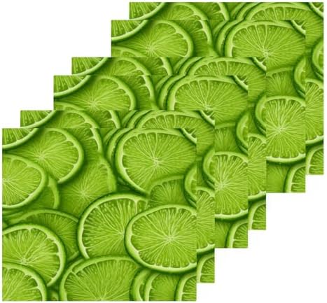 Gentle Gifting Set of 4 Soft 12x12 Lime Cotton Washcloths