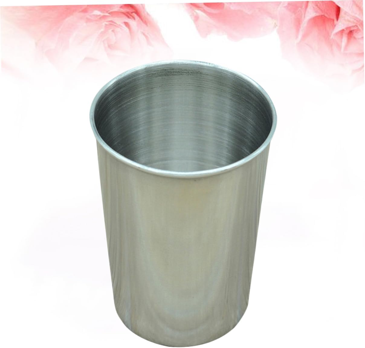 2pc Stainless Steel Tumbler Cups Set Home Party Use Silver Easy to Clean