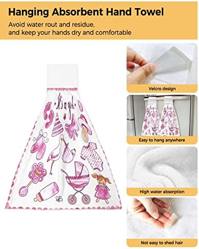 Space-Saving Kitchen Hand Towels with Hook and Loop Closure