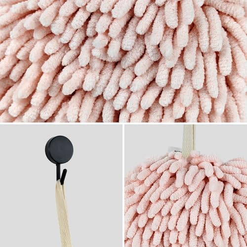 MEET WANT Fuzzy Ball Hand Towels
