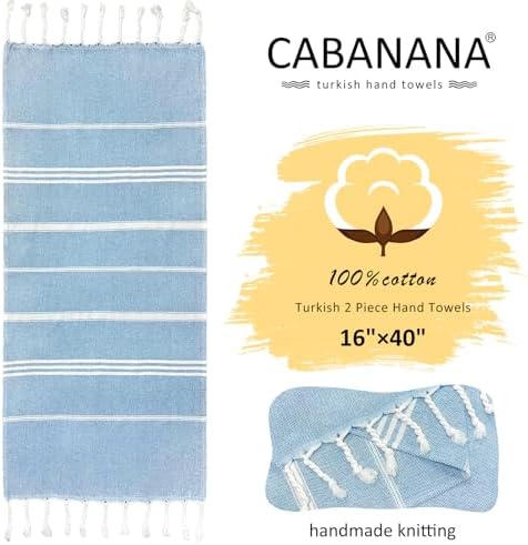 Double the Absorbency 16x40-Inch Cotton Hand Towels for Efficient Cleaning