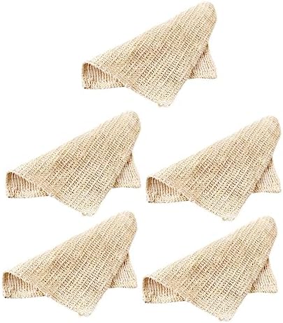 Csieeo 5pc Cotton Linen Bath Towels Set