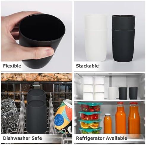 Topsky 4 Piece Bathroom Tumbler Set for Home Use