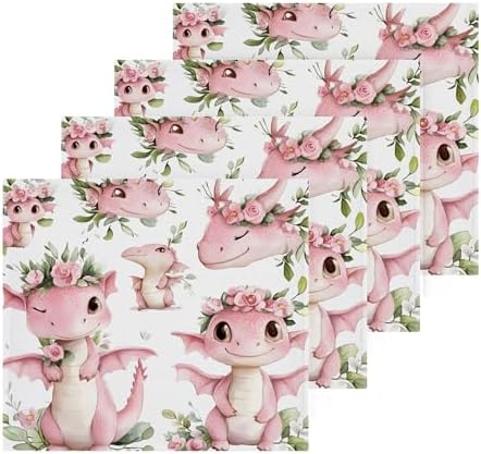 Cute Dragon Washcloth Set for Fast Drying