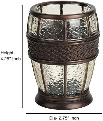 Nu Steel Resin Ice Tumbler Cup for Bathroom Storage