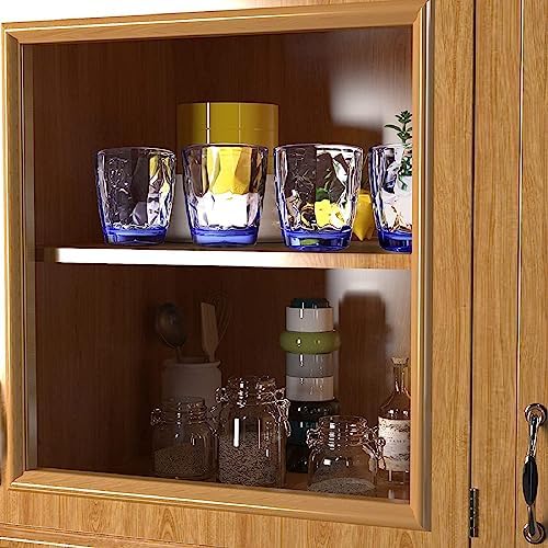 Fast shipping plastic tumblers stylish blue 10oz cups set of 4 4pcs