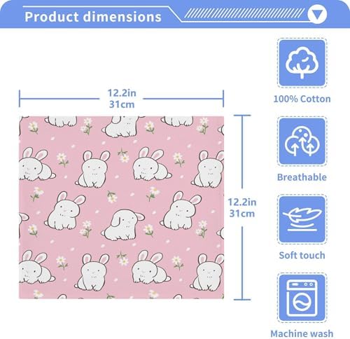 Xigua Cute Rabbit Washcloth Set