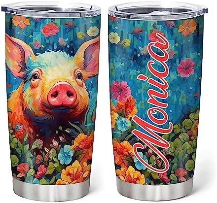 Personalized Stainless Steel Tumbler with Lid 20oz