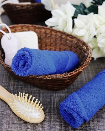 13x13 Premium Washcloth Set - Pack of 4 Royal Blue