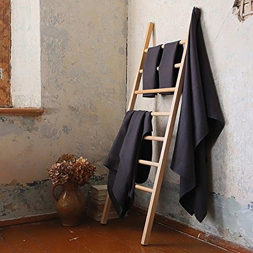 Luxury Linen Towels Set 2 Big 2 Hand Towels Grey