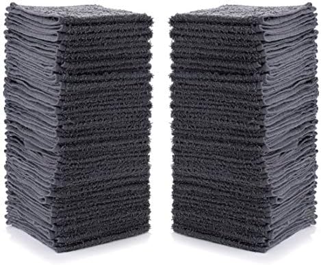SIMPLI-MAGIC Gray Washcloths 24 Count 12x12