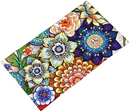 DJTRRF Tropical Boho Flower Bathroom Towels 16x275 in