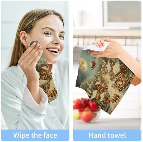 Xigua Christmas Washcloth Set Experience the Joy of Fast Dry