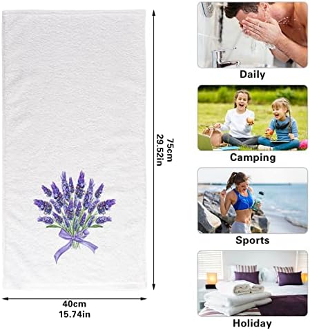 Elegant Lavender at Home bath towels