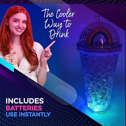 Unicorn LED Light Up Cup with Straw 16oz