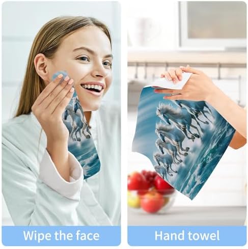 Luxury Washcloths Soft Absorbent Machine Washable 12x12 in Set of 2