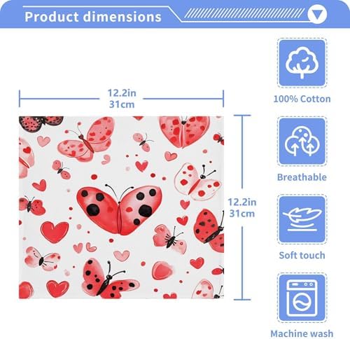 Valentines Day Love Washcloth Set