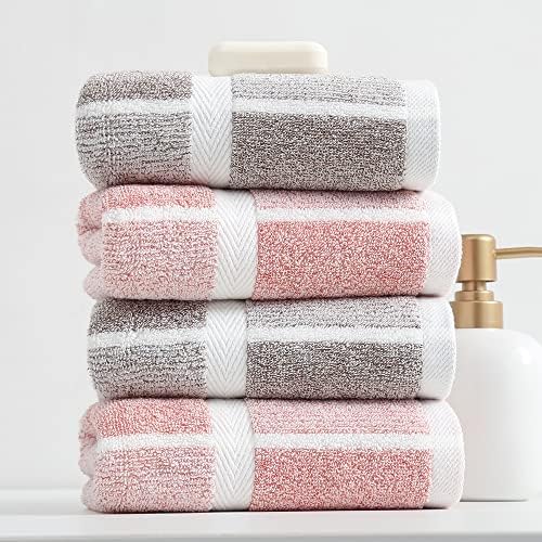Sense Gnosis Pink Hand Towel Set 13x29 - 2 Pack