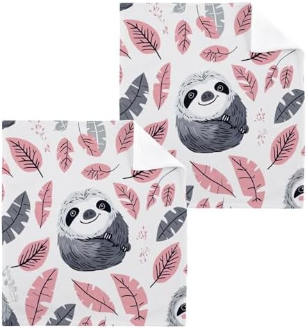 Yetatasbin Sloth Washcloths 2-Pack