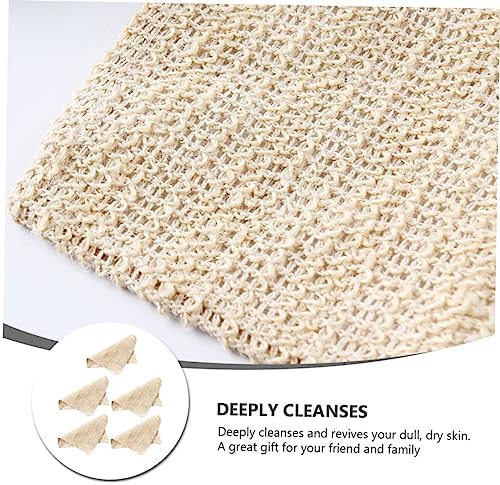 Csieeo 5pc Cotton Linen Bath Towels Set