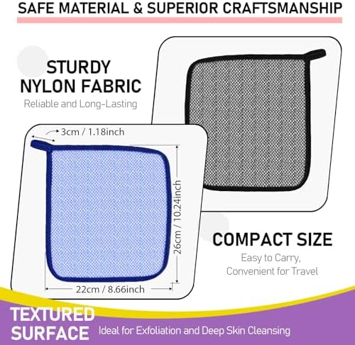 Premium Exfoliating Washcloths for Face and Body