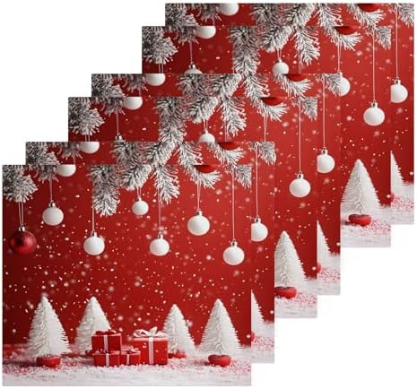 Xigua Christmas Washcloths Set of 2 12x12 Inch 1
