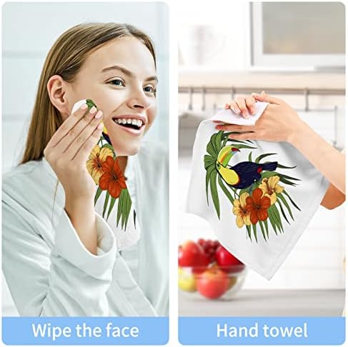 Susiyo Toucan Bird Washcloths Set of 2 12x12 Inch
