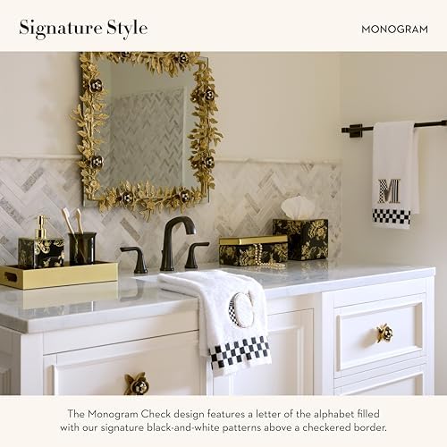 MACKENZIE-CHILDS Monogram Cotton Hand Towel for Bathroom or Kitchen